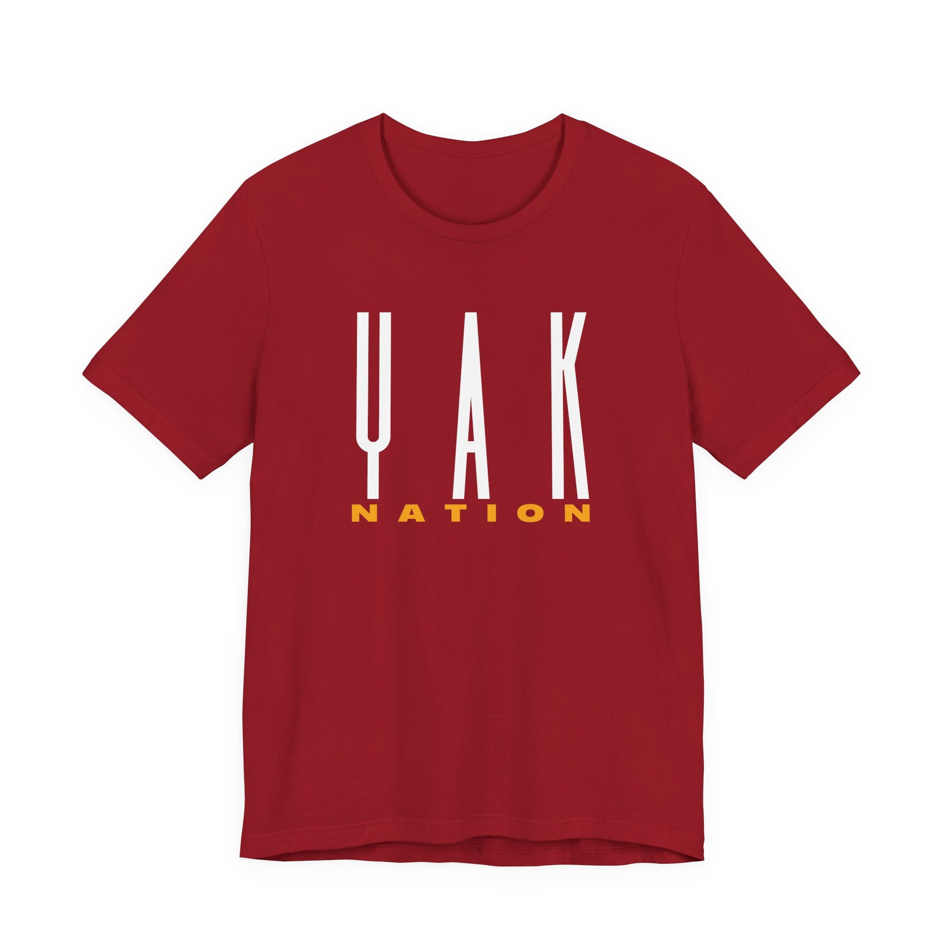 Yak Nation Graphic Tee — Bold Vertical Logo Shirt