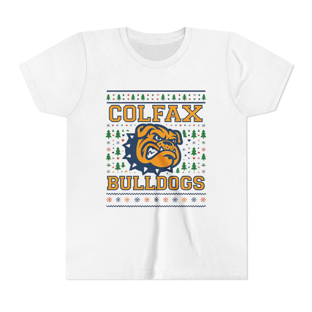Colfax Bulldogs Ugly Sweater Youth Holiday Tee