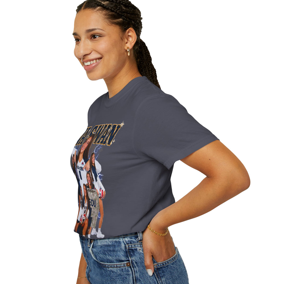 Ava Swan Collage T‑Shirt — Personalized Tee (Swan 8)