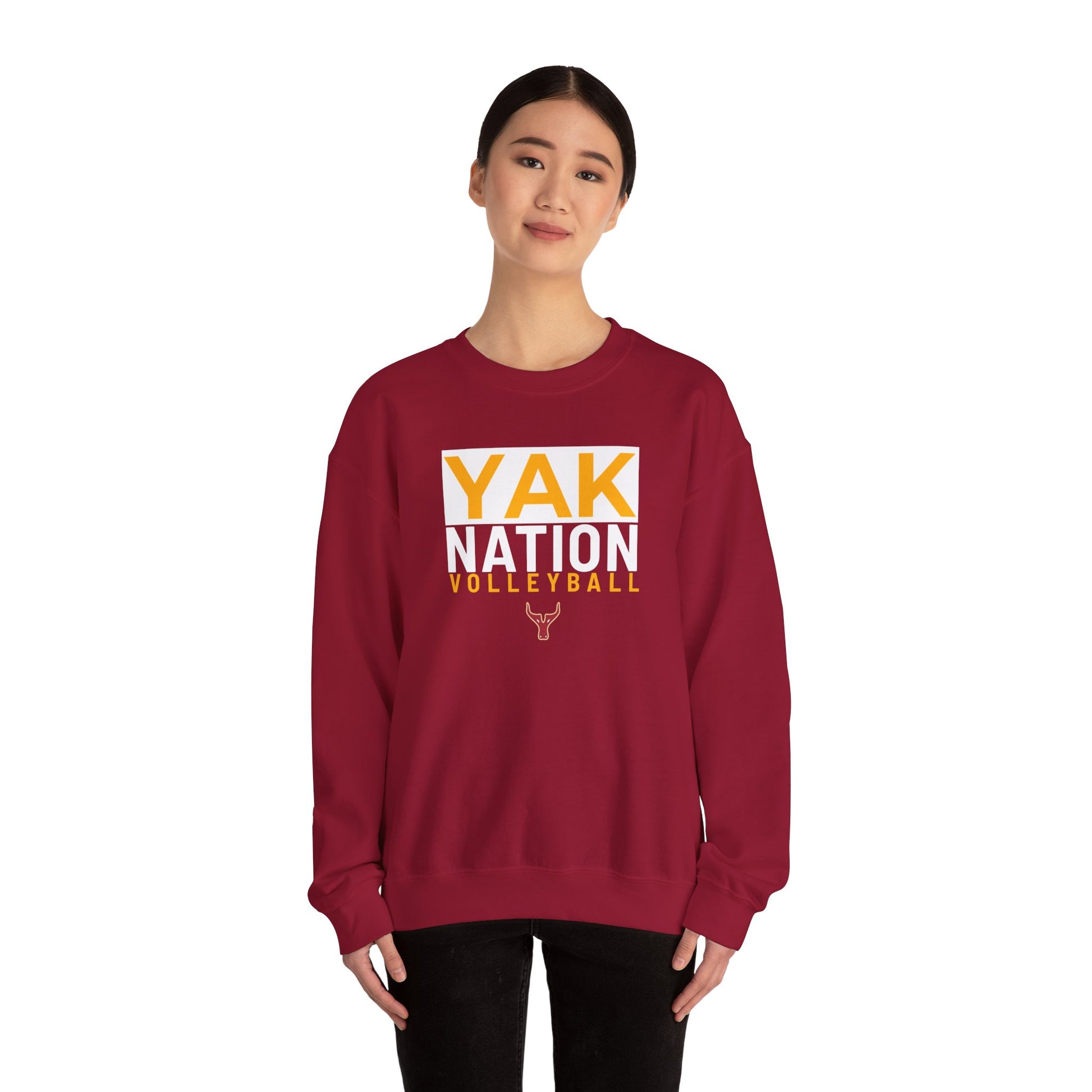 Yak Nation Volleyball Crewneck Sweatshirt