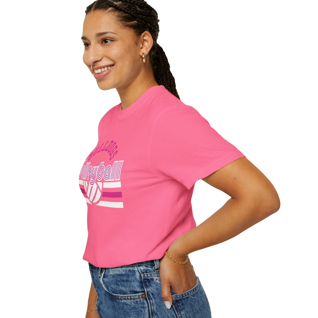 Retro Bulldogs Volleyball Tee