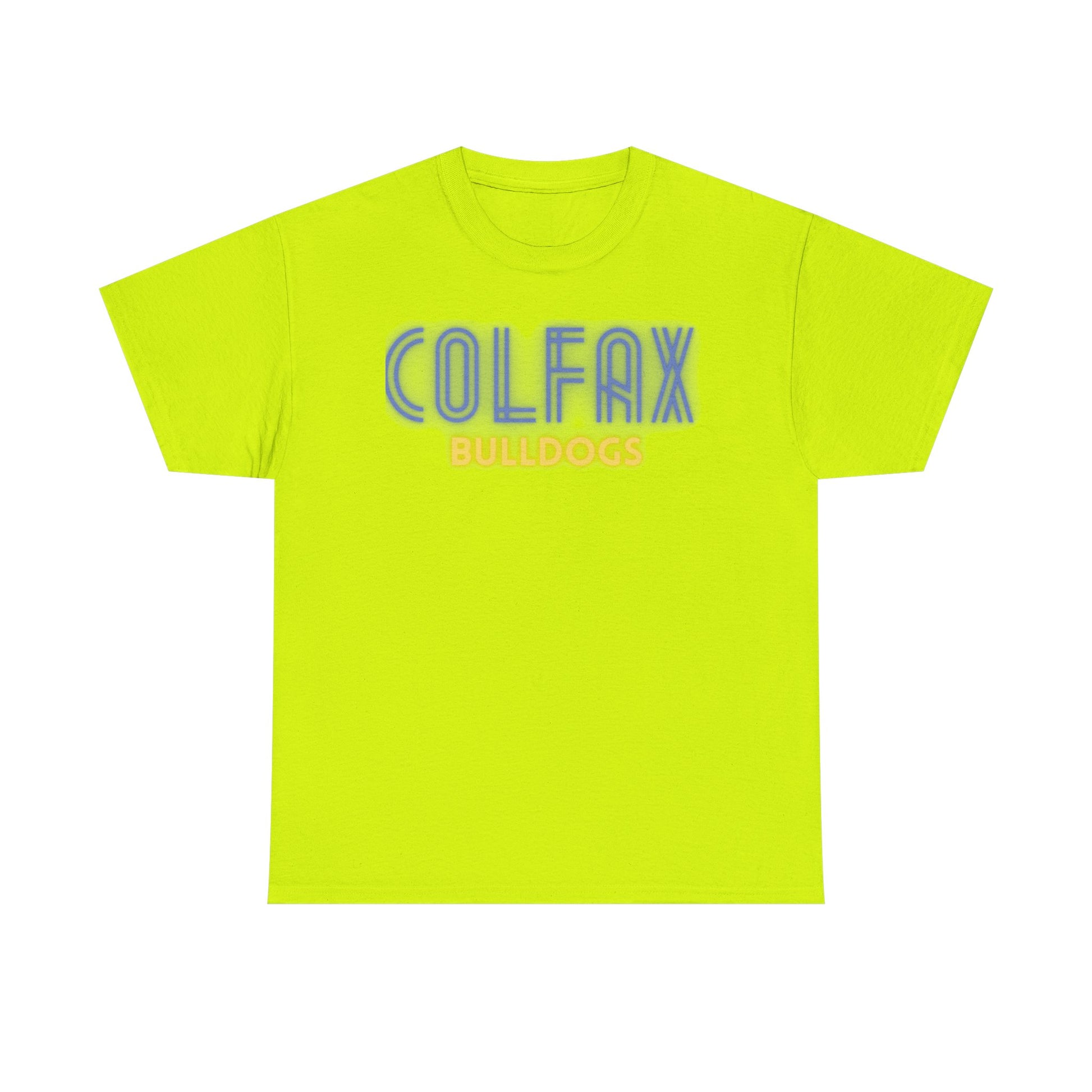 Colfax Bulldogs Neon Unisex Heavy Cotton Tee