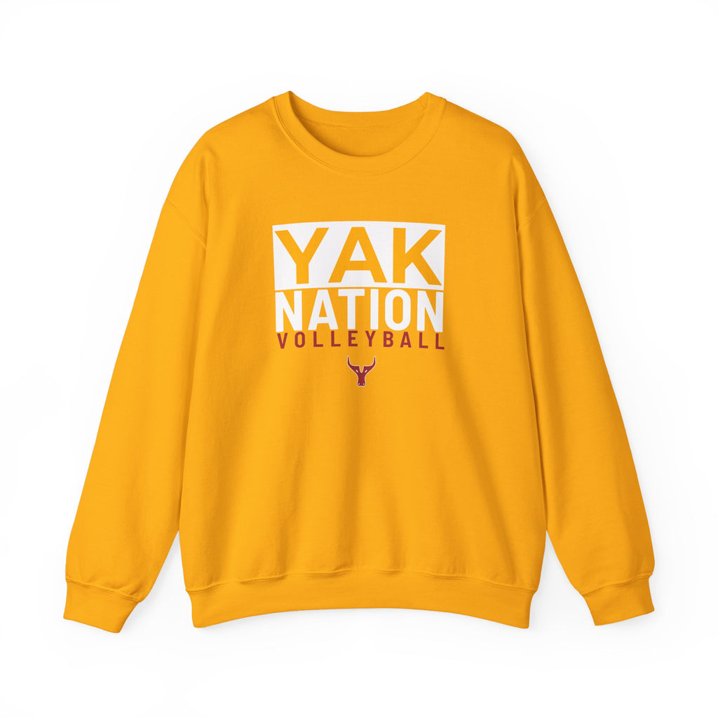Yak Nation Volleyball Crewneck Sweatshirt