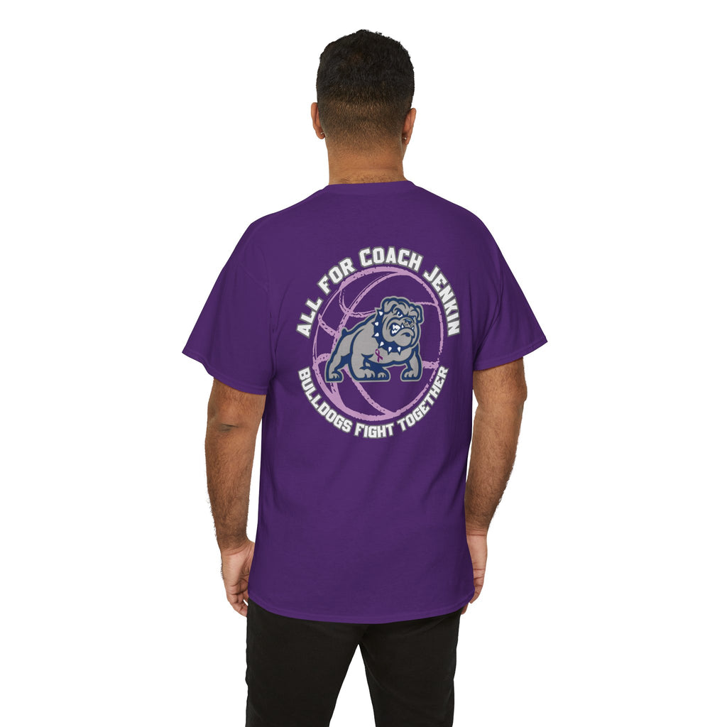 All For Coach Jenkins Bulldogs Fight Together  T‑Shirt