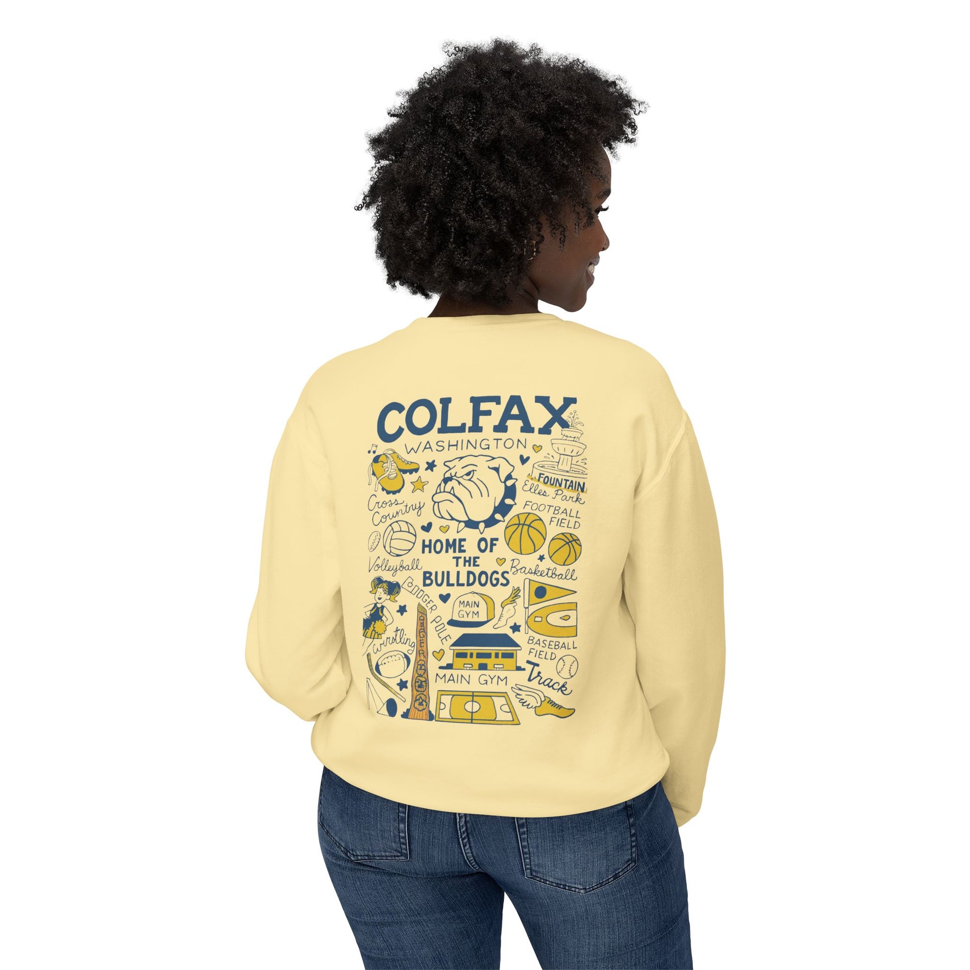 Colfax High School LIGHTWEIGHT Crewneck Limited Edition-Dyed Sweatshirt