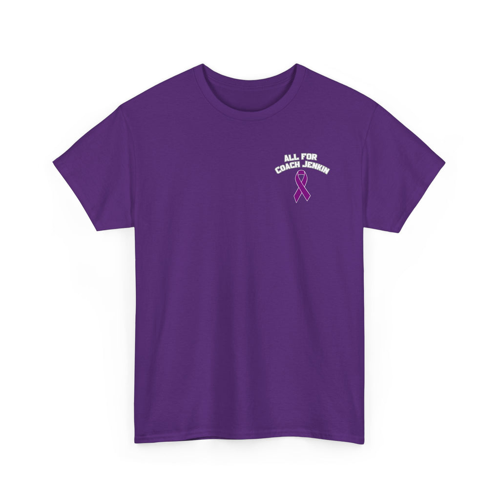 All For Coach Jenkin Bulldogs Fight Together Purple Ribbon
