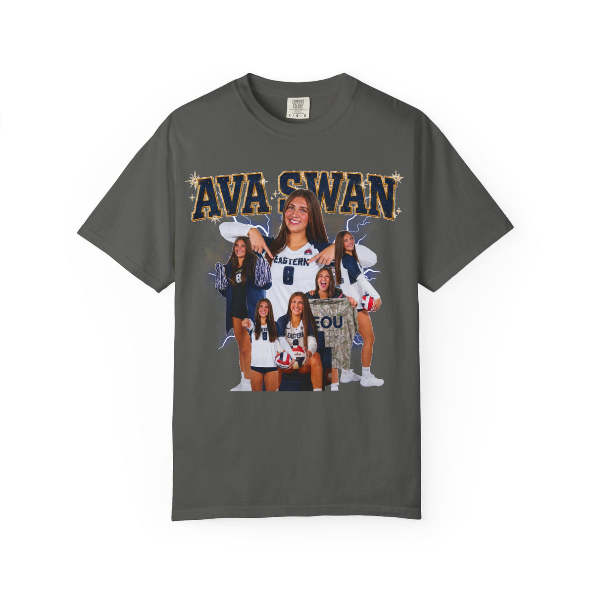 Ava Swan Collage T‑Shirt — Personalized Tee (Swan 8)