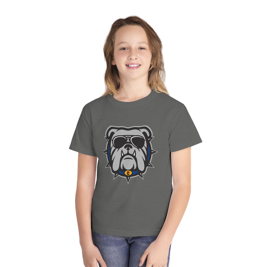 Cool Bulldog Graphic Youth Tee