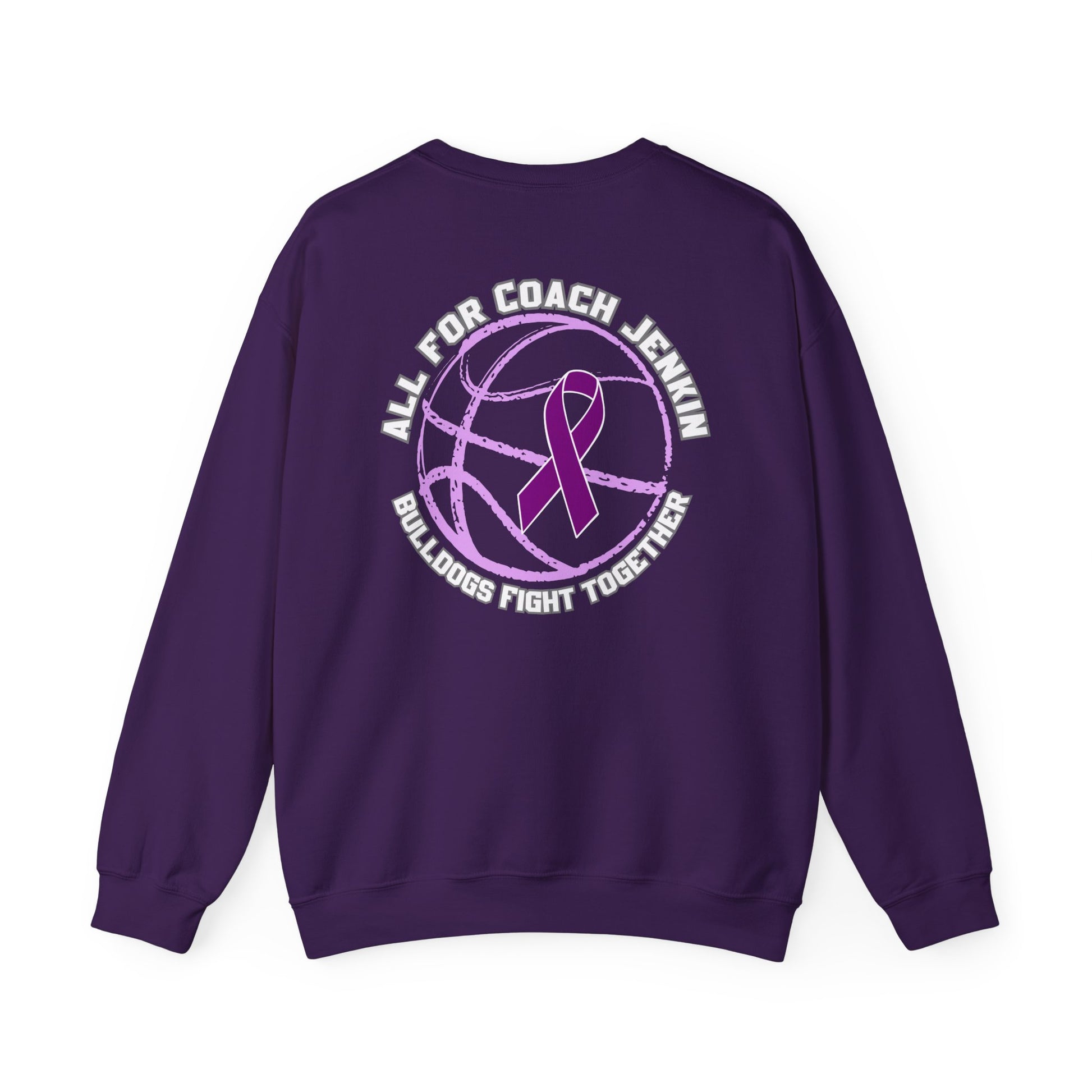 Crewneck Sweatshirt with out Bulldog— "All For Coach Jenkin"