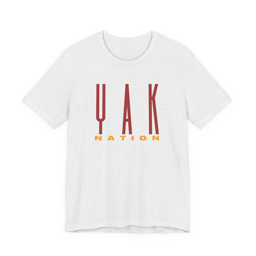 Yak Nation Graphic Tee — Bold Vertical Logo Shirt