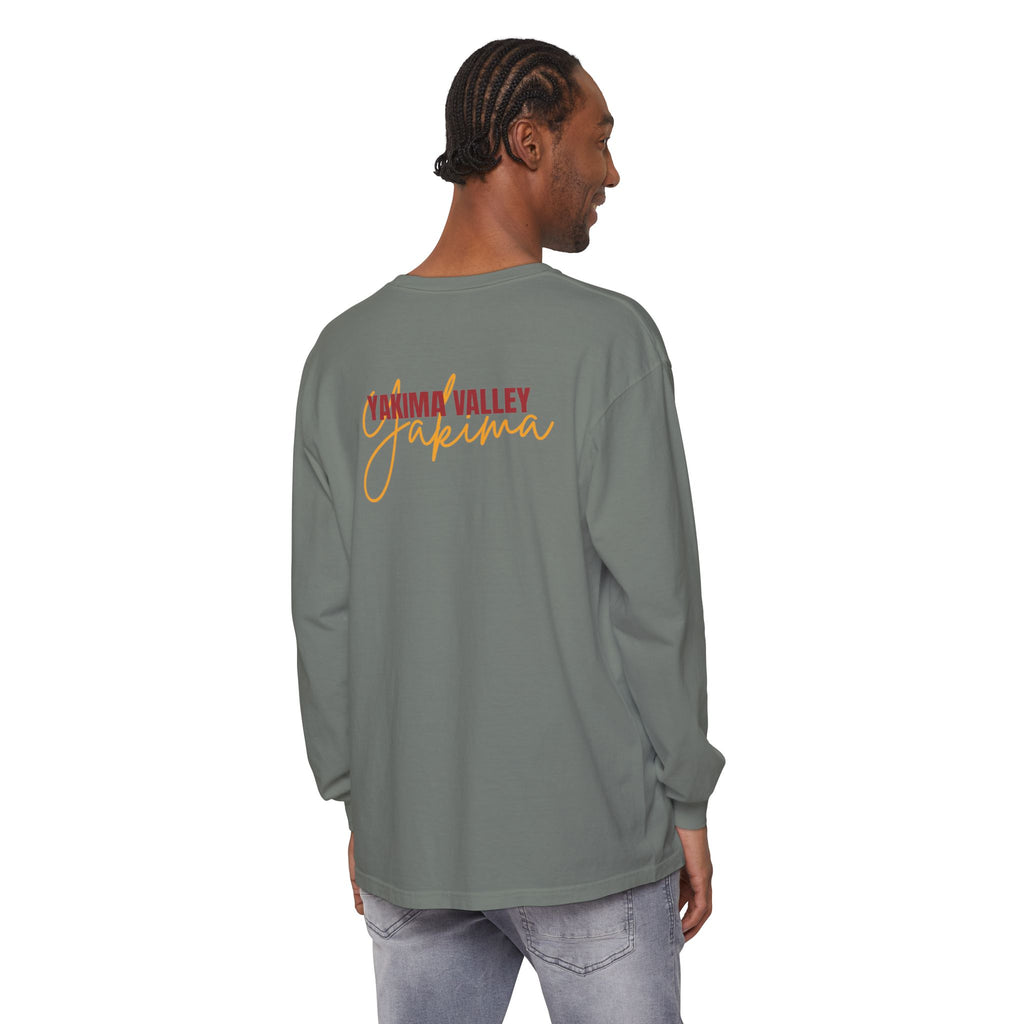 Unisex Volleyball Long Sleeve Tee, Garment-Dyed T-Shirt for Sports Fans, Yakima Valley Apparel, Casual Wear, Great for Gifts