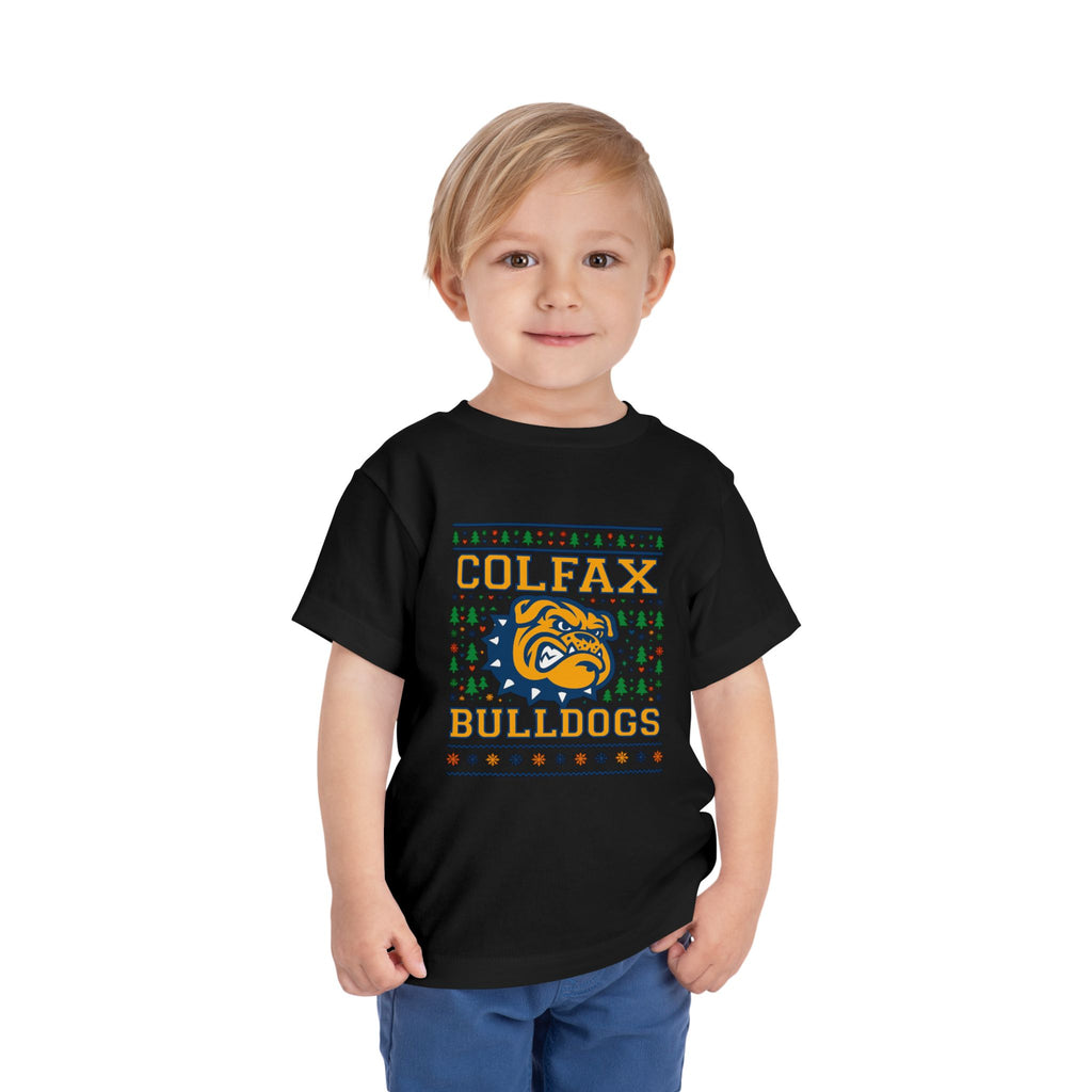 Colfax Bulldogs Ugly Sweater Toddler Tee