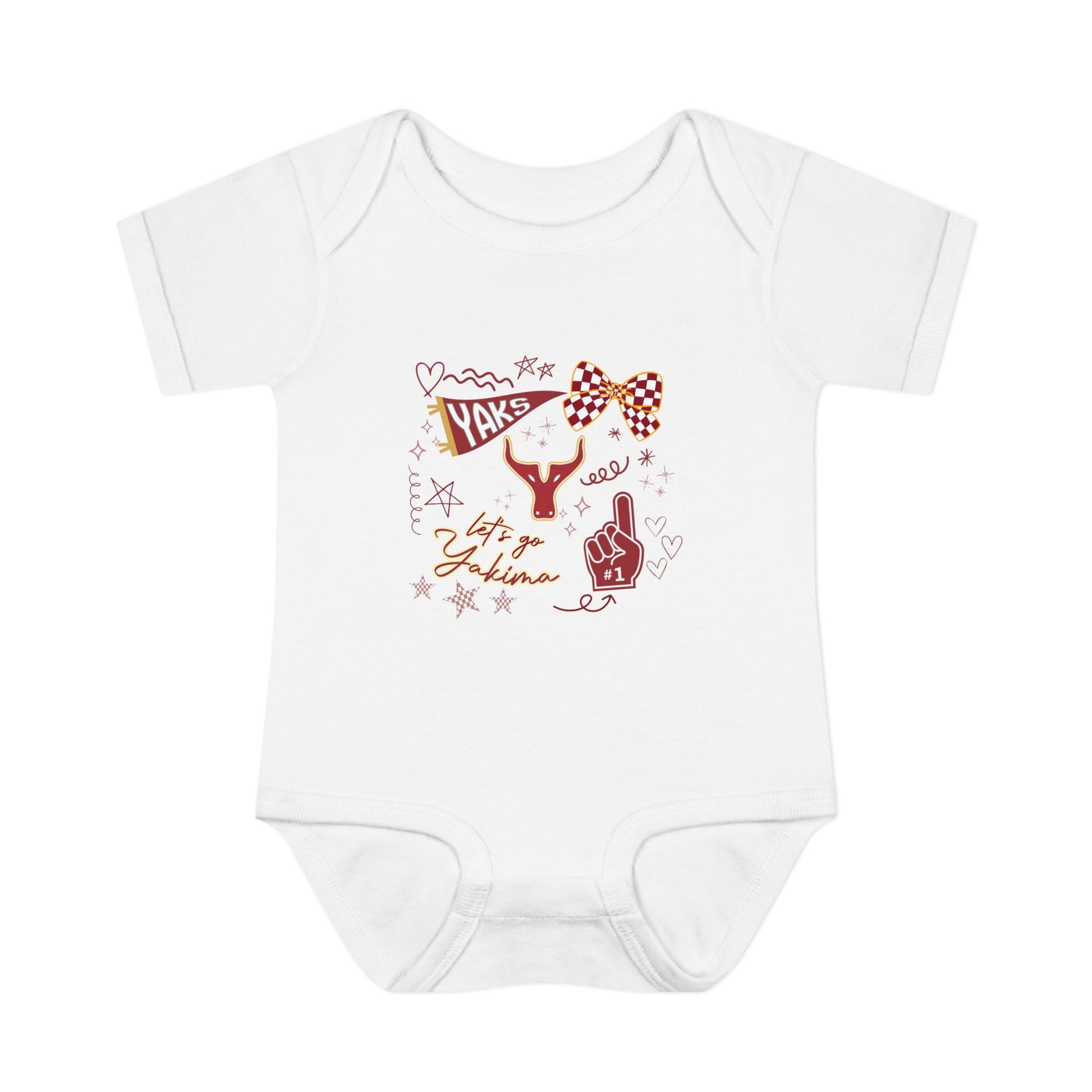 Baby Onesie “Yaks” Game Day