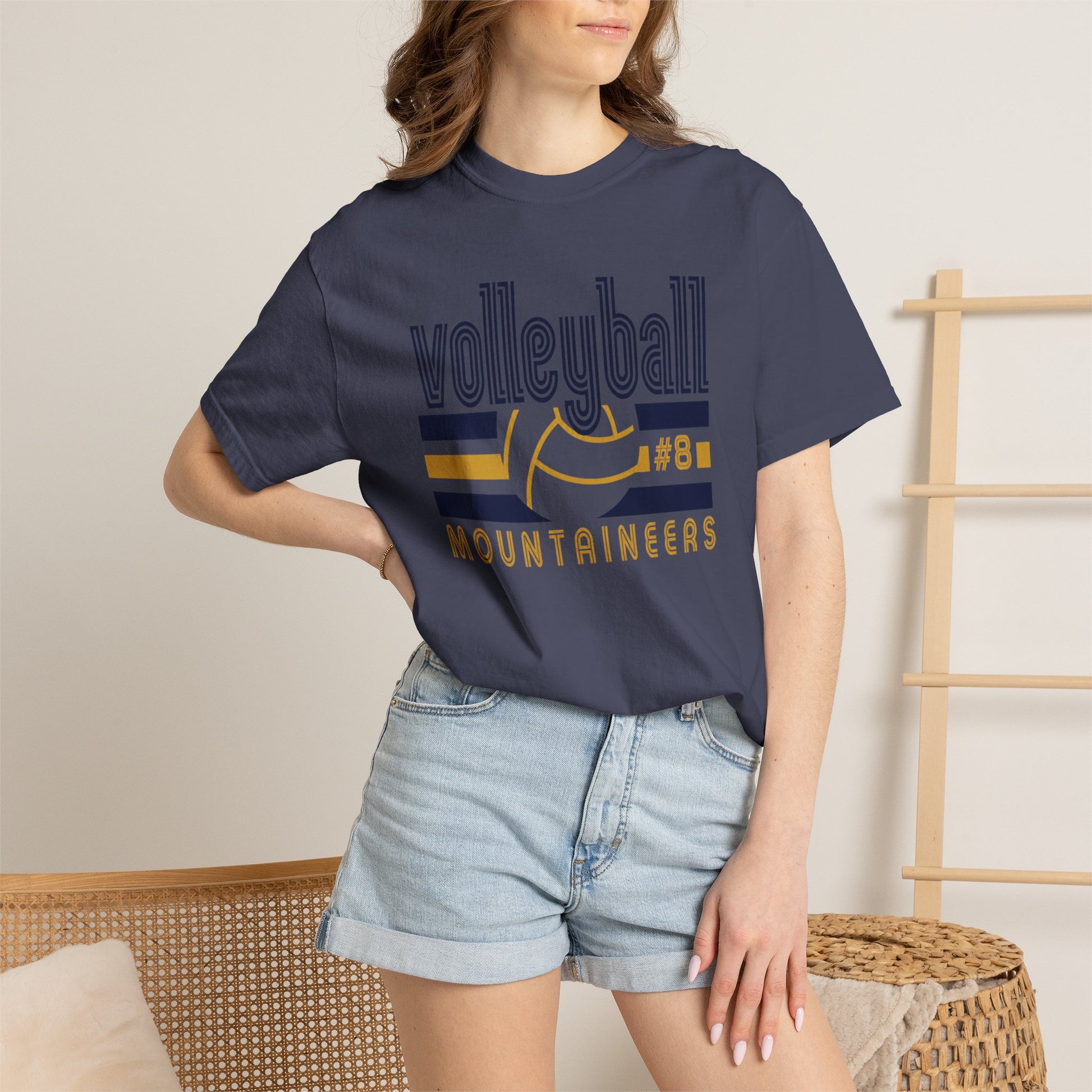 Mountaineers #8 Retro Sports T-Shirt