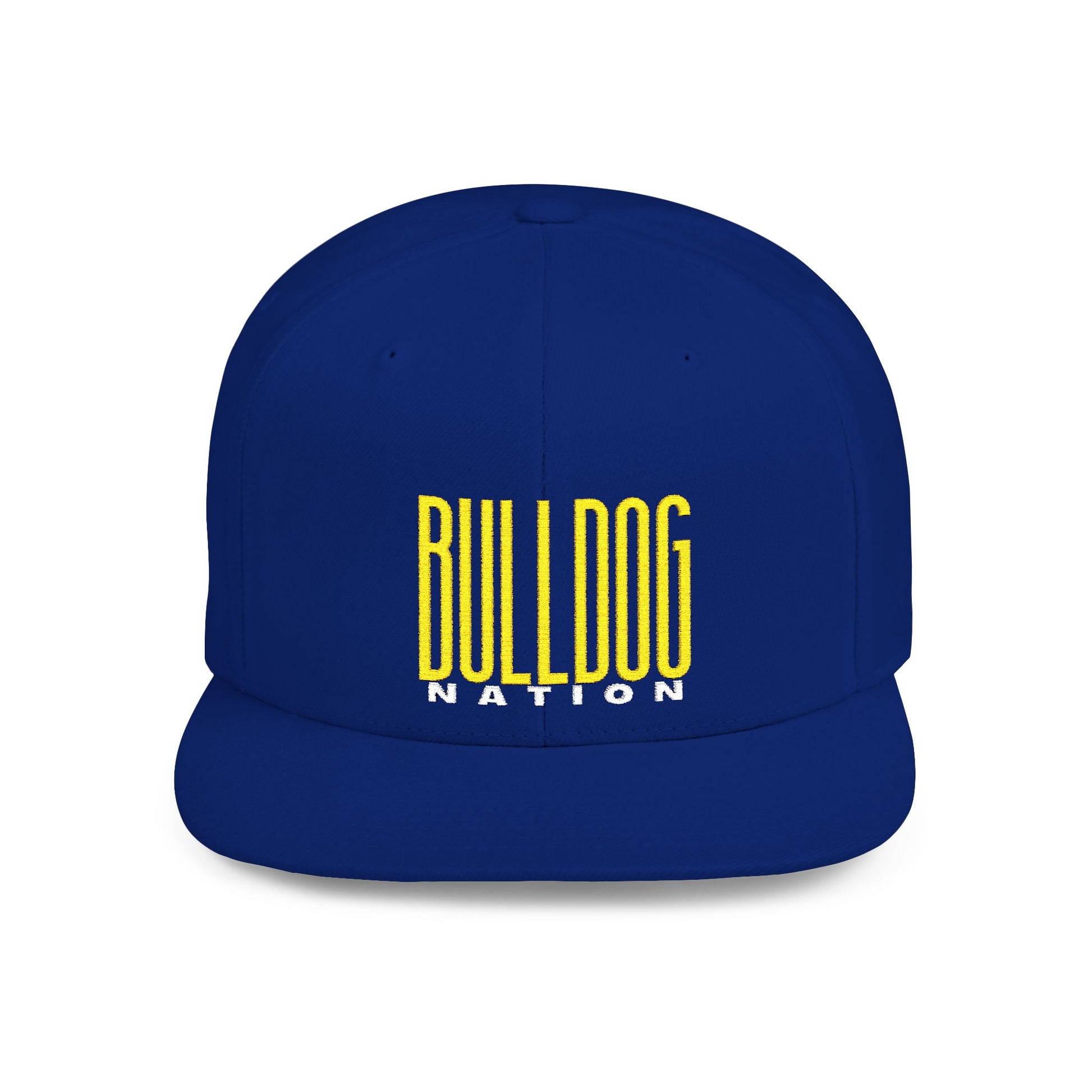 Bulldog Nation Flat Bill Snapback Cap