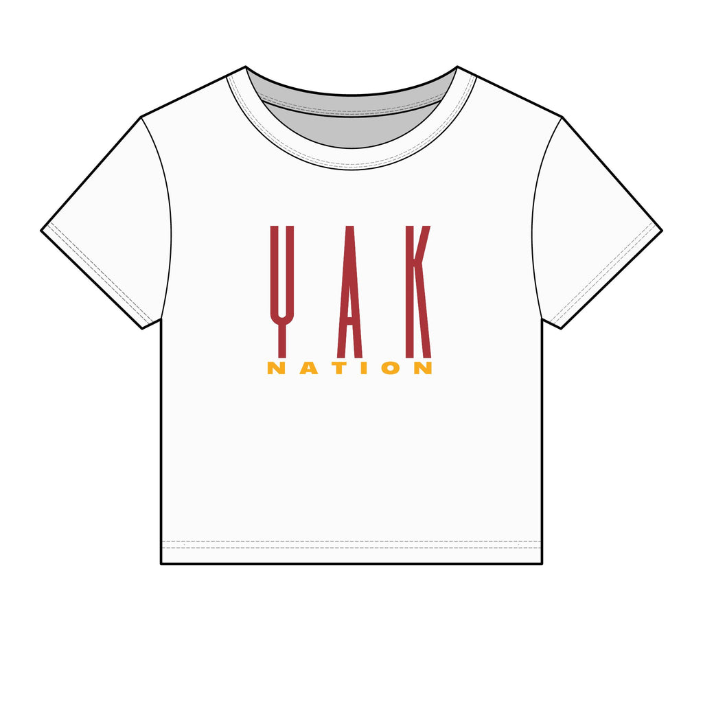YAK Nation Women's Cropped Baby Tee
