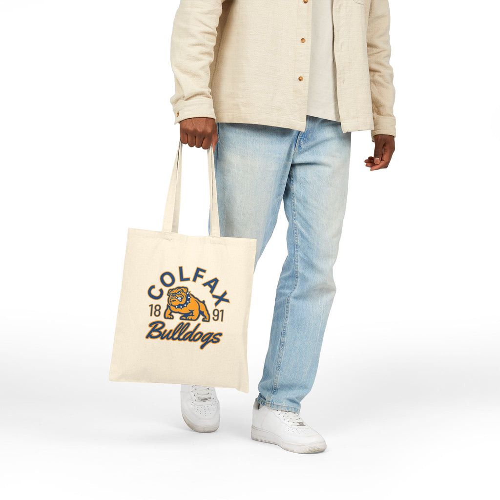 Colfax Bulldogs Cotton Canvas Tote Bag