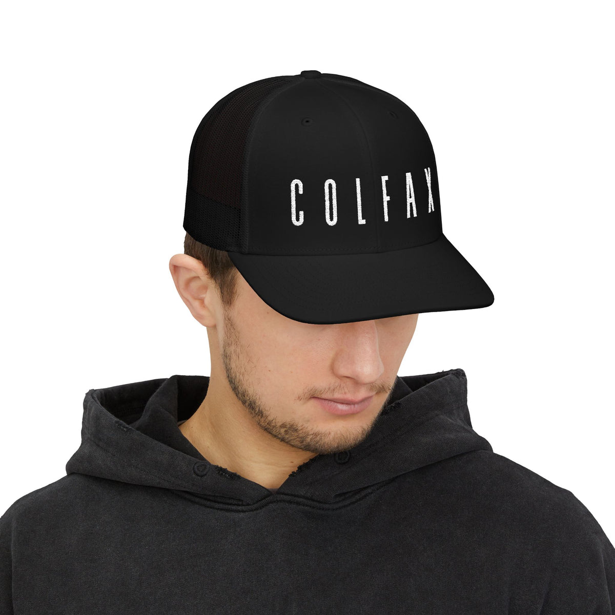 Colfax Embroidered Snapback Trucker Hat