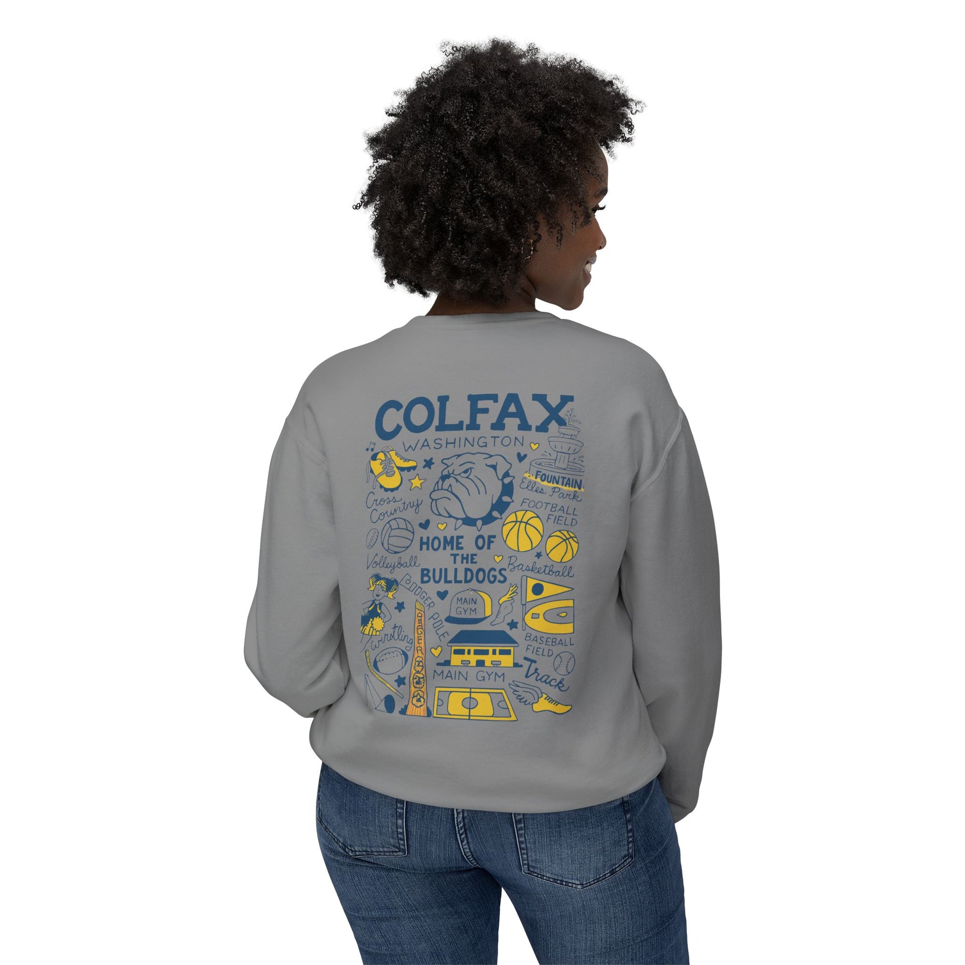 Colfax High School LIGHTWEIGHT Crewneck Limited Edition-Dyed Sweatshirt