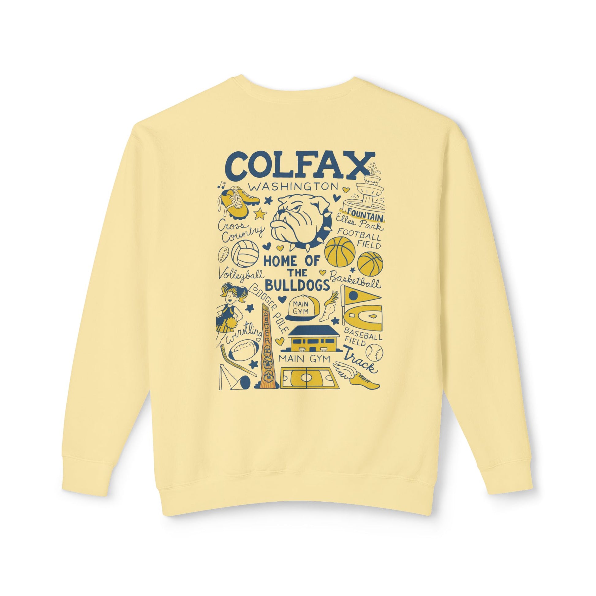 Colfax High School LIGHTWEIGHT Crewneck Limited Edition-Dyed Sweatshirt